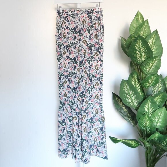 BCBGeneration Floral Print High Waist Flare Leg Palazzo Pants Sz. Extra Small XS - Picture 6 of 12